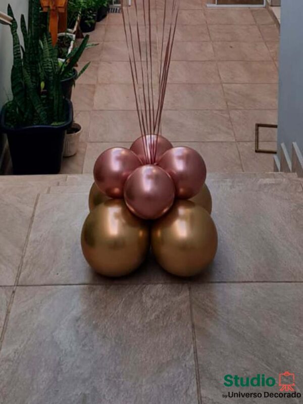 base do buquê de balões metalizados